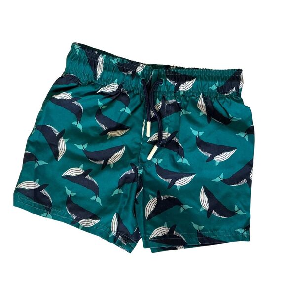 Toddler Swim Trunks Drawstring Lined Whale & Shark Cat & Jack Size 2T - Set of 2 - Picture 9 of 13
